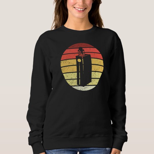 Vaping Retro Style Vintag Sweatshirt (Vorderseite)