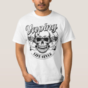 Vaping Skull - Bold & Edgy T - Shirt