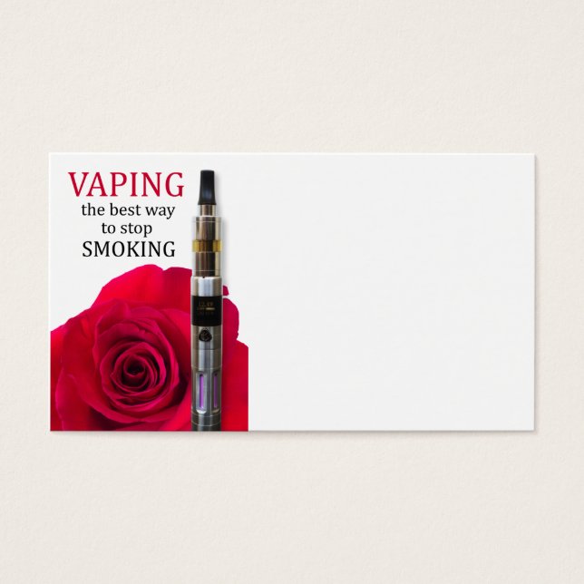 Vaping und Rose Blume (Vorderseite)