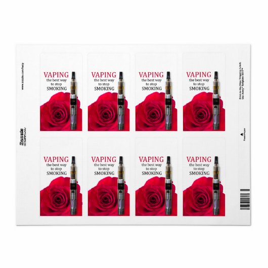 Vaping und Rose Blume (Vorne)