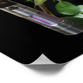 Vaping und Rose Blume Poster (Ecke)