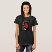 Vaping und Rose Blume T-Shirt (Vorne ganz)