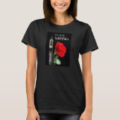 Vaping und Rose Blume T-Shirt (Vorderseite)