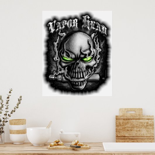 Vapor Head Poster (Küche)