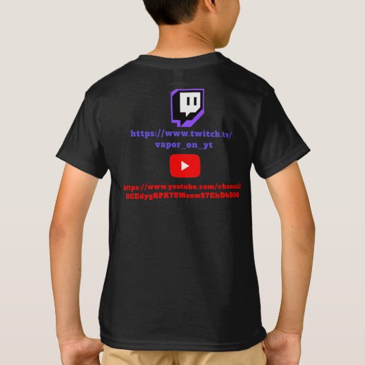 Vapor Squad T - Shirt - Schwarz (Rückseite)