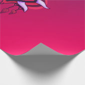 Vaporware Dämonenauge - farbenfroh gotisch Geschenkpapier (Ecke)