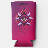 Vaporware Dämonenauge - farbenfroh gotisch Selters Dosenkühler (Vorderseite)