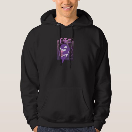 Vaporwave Aesthetic Orca Whale for Vaporwave Aesth Hoodie (Vorderseite)