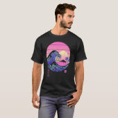 Vaporwave Aesthetic Wave Off Kanagawa Japanese Ret T-Shirt (Vorne ganz)