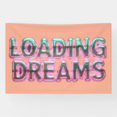 Vaporwave Aesthetics with Glitch Effect and Neon  Banner (Horizontal)