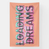 Vaporwave Aesthetics with Glitch Effect and Neon  Banner (Vertikal)