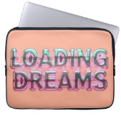 Vaporwave Aesthetics with Glitch Effect and Neon Laptopschutzhülle (Vorderseite)