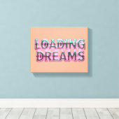 Vaporwave Aesthetics with Glitch Effect and Neon  Leinwanddruck (Insitu (Holzboden))