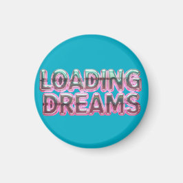 Vaporwave Aesthetics with Glitch Effect and Neon  Magnet