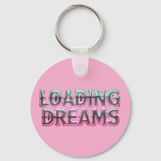 Vaporwave Aesthetics with Glitch Effect and Neon  Schlüsselanhänger (Vorderseite)