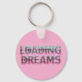 Vaporwave Aesthetics with Glitch Effect and Neon  Schlüsselanhänger (Rückseite)