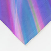 Vaporwave-Alien-Emoji Fleecedecke (Ecke)