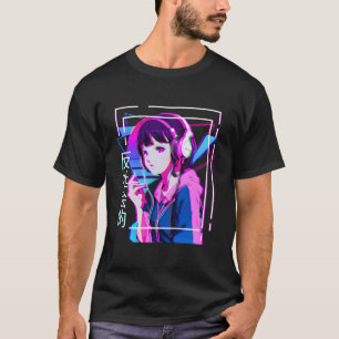 Vaporwave Anime Girl Japanese Indie Alt Ästhetik T-Shirt