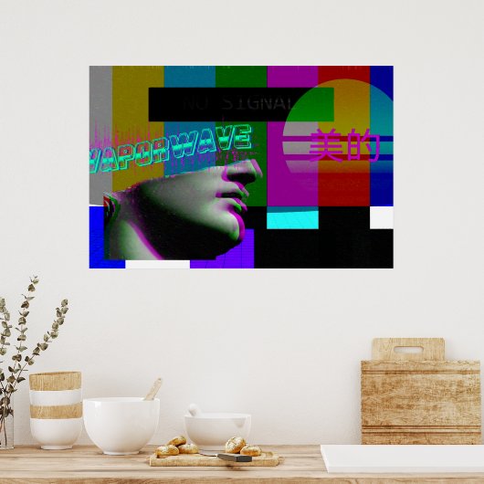 Vaporwave Art Poster | Vaporwave Ästhetisches Post (Küche)