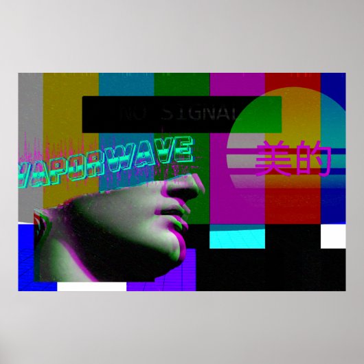 Vaporwave Art Poster | Vaporwave Ästhetisches Post (Vorne)