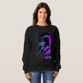 Vaporwave-Ästhetik-Astronaut-Outer-Space-Galaxie-A Sweatshirt (Vorne ganz)