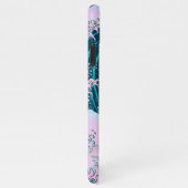 Vaporwave Ästhetik Great Wave Off Kanagawa Sunset iPhone Hülle (Rechte Seite)