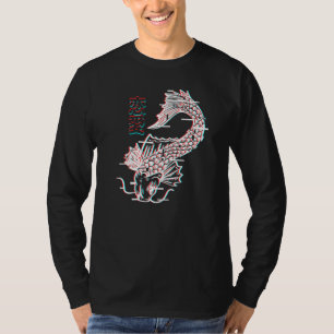 Vaporwave Ästhetik Japanisch Koi Fisch T-Shirt