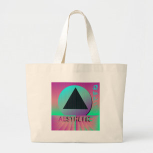 Vaporwave-Ästhetik Jumbo Stoffbeutel