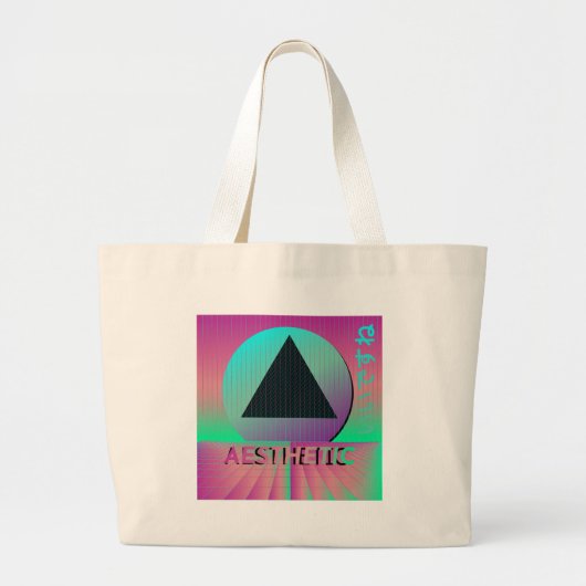 Vaporwave-Ästhetik Jumbo Stoffbeutel (Vorne)