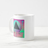 Vaporwave-Ästhetik Kaffeetasse (Vorderseite Links)