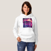 Vaporwave-Ästhetik-Musikdesign Hoodie (Vorne ganz)