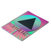 Vaporwave-Ästhetik Notizblock (Linke Seite)