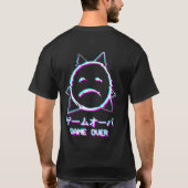 Vaporwave Ästhetik Sad Girl Sad Boy Game Over Fac T-Shirt (Rückseite)