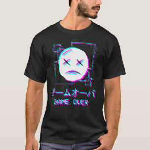 Vaporwave Ästhetik traurig gegenüber japanischem S T-Shirt