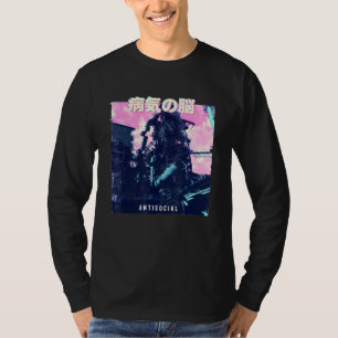 Vaporwave-Ästhetische Glitch 80er Retro-Maschine T-Shirt