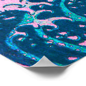 Vaporwave Ästhetische Great Wave Off Kanagawa Suns Poster (Ecke)