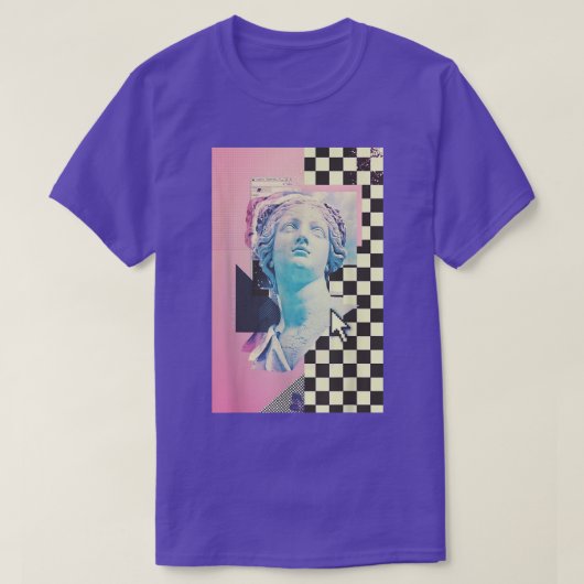 Vaporwave Ästhetische Lofi Outrun Synthwave 80er R T-Shirt (Design vorne)