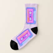 Vaporwave Ästhetische Retro Pastel Pink 2000s y2k Socken (Links - Außen)