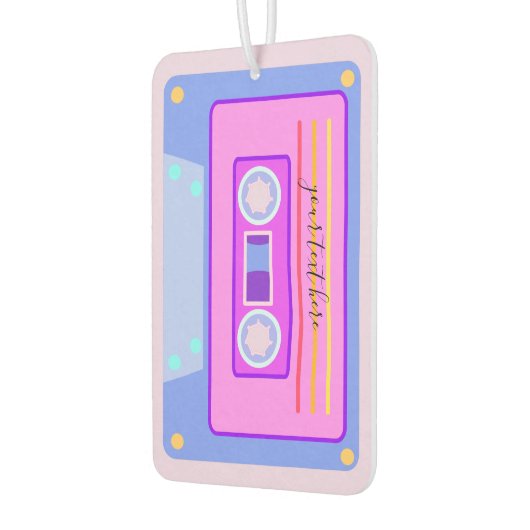 Vaporwave ästhetische Retro Pink 90er Audio Casset Autolufterfrischer (Links)
