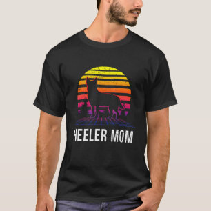 Vaporwave Ästhetische Rinderhunde Niedlich Heeler  T-Shirt