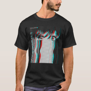 Vaporwave ästhetische Sad Anime Girl Retro Eboy E T-Shirt