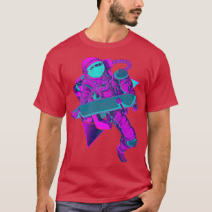 Vaporwave Ästhetische Weltraumwitscher Skateboard T-Shirt