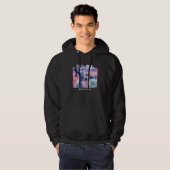 Vaporwave ästhetischer Glitch 80er Retro Deer Hoodie (Vorne ganz)