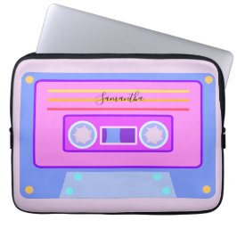 Vaporwave Ästhetisches Licht Lila 90er Mixtape Laptopschutzhülle