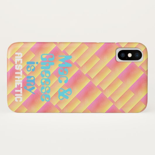 Vaporwave ästhetisches Mac u. Käse Case-Mate iPhone Hülle (Rückseite (Horizontal))