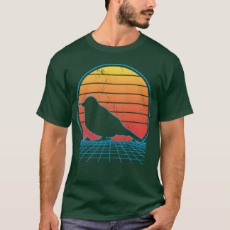 Vaporwave Bird Lover Vogelbeobachtung Bird Whisper T-Shirt
