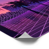 Vaporwave Cityscape Poster (Ecke)