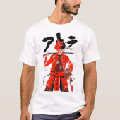 Vaporwave Cyberpunk Samurai Warrior  T-Shirt (Vorderseite)
