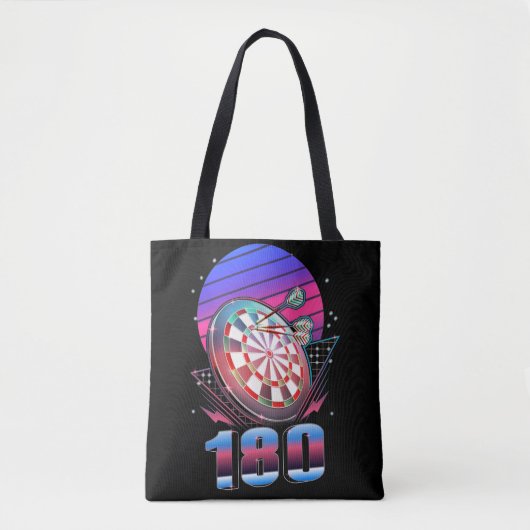 Vaporwave Dart Throwing Dartboard 180 Darts Tasche (Vorderseite)