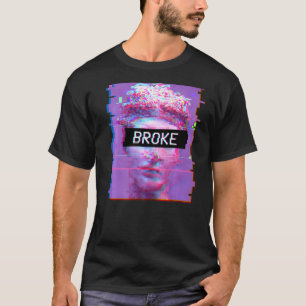 Vaporwave David Statue Schöne Kunst, Dichtung und  T-Shirt